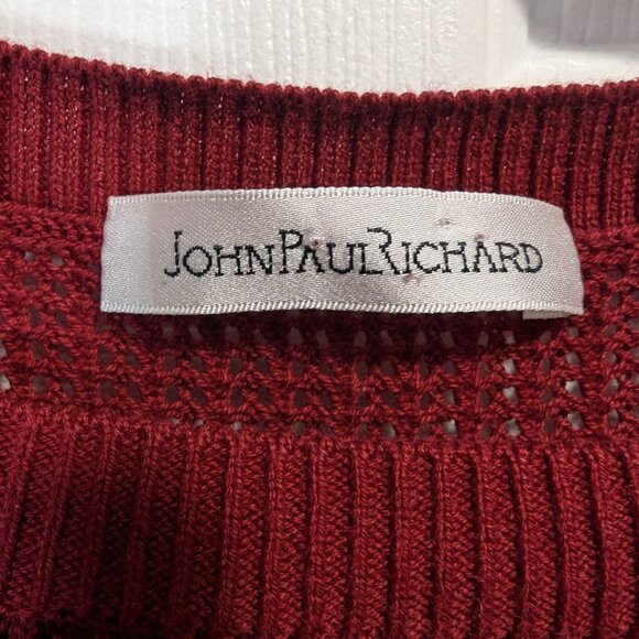 Red Loose Knit Sweater - Picture 3 of 3
